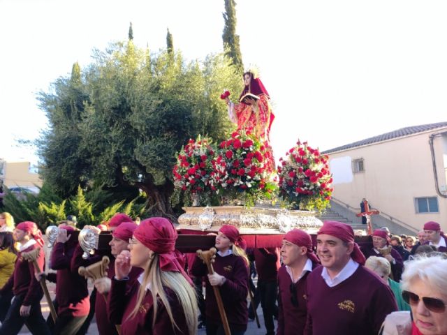 Ms de 15.000 personas participan en la jornada de romera de Santa Eulalia de Mrida, Patrona de Totana, que regresa a su santuario en Sierra Espua - 25