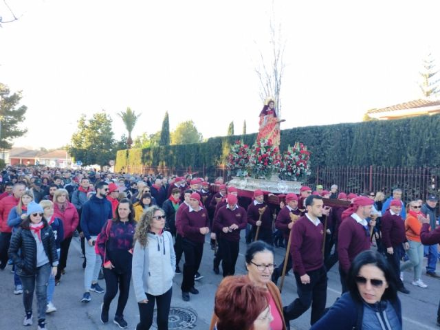 Ms de 15.000 personas participan en la jornada de romera de Santa Eulalia de Mrida, Patrona de Totana, que regresa a su santuario en Sierra Espua - 27