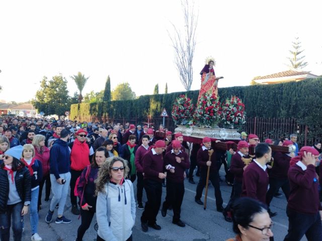 Ms de 15.000 personas participan en la jornada de romera de Santa Eulalia de Mrida, Patrona de Totana, que regresa a su santuario en Sierra Espua - 28