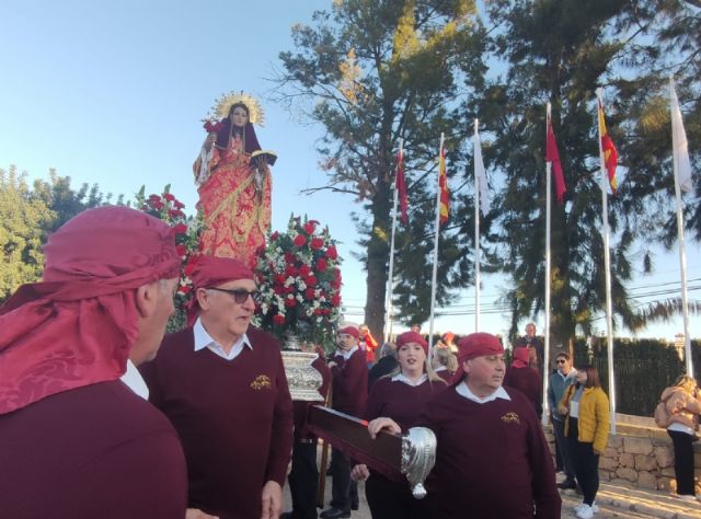 Ms de 15.000 personas participan en la jornada de romera de Santa Eulalia de Mrida, Patrona de Totana, que regresa a su santuario en Sierra Espua - 32