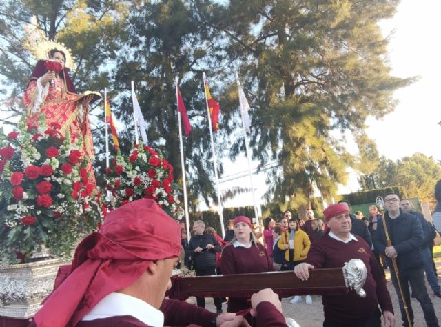 Ms de 15.000 personas participan en la jornada de romera de Santa Eulalia de Mrida, Patrona de Totana, que regresa a su santuario en Sierra Espua - 33
