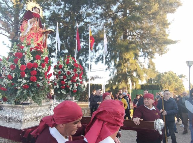 Ms de 15.000 personas participan en la jornada de romera de Santa Eulalia de Mrida, Patrona de Totana, que regresa a su santuario en Sierra Espua - 35