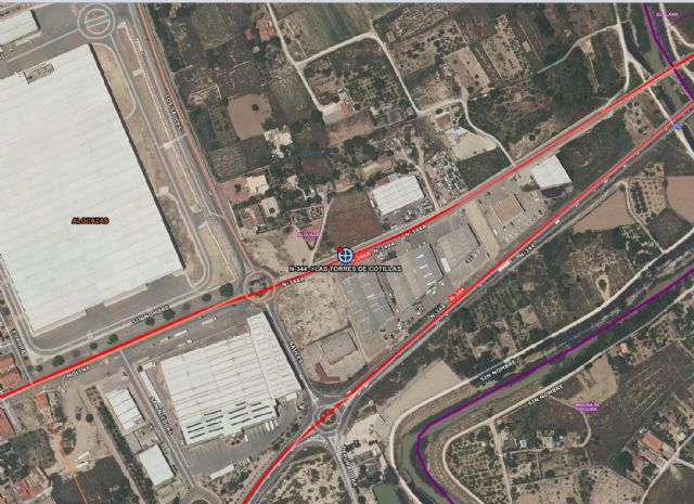 Accidente de moto en la N-344 deja a un herido en Molina de Segura - 1, Foto 1