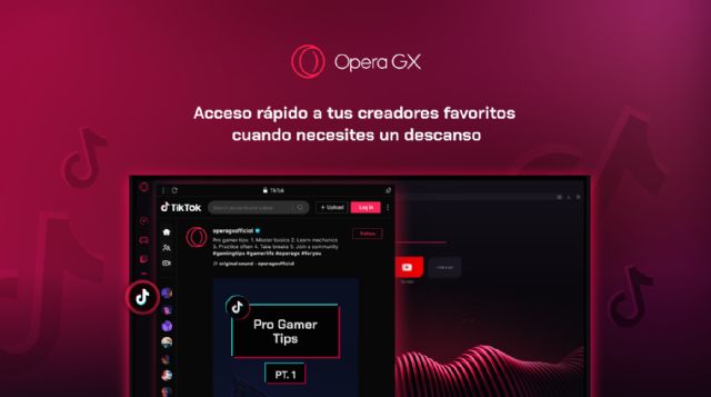 Opera GX integra TikTok a la barra lateral de su navegador, el primero creado para gamers - 1, Foto 1