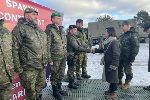 La ministra de Defensa y el JEMAD destacan la labor de disuasión del contingente español en Letonia - 1, Foto 1