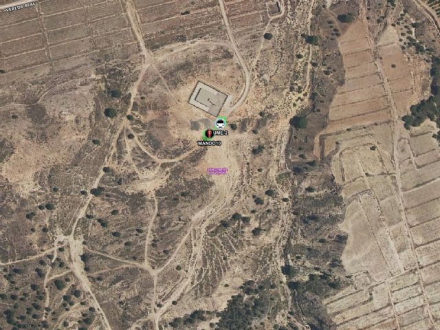 Rescatan a un ciclista herido al caer de su bicicleta en la Rambla de Sangonera - 1, Foto 1