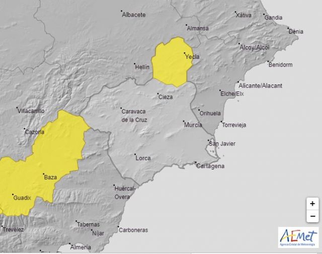 Meteorología advierte de temperaturas de hasta -4ºC esta noche el el Altiplano y emite aviso de nivel amarillo, Foto 1