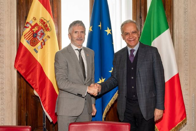 Grande-Marlaska inicia con su homólogo italiano la ronda de reuniones internacionales para preparar la presidencia española de la UE - 1, Foto 1