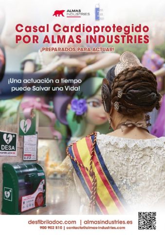 Las Fallas de Especial estarán cardioprotegidas por la empresa ALMAS INDUSTRIES - 1, Foto 1