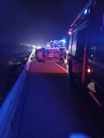 Una mujer herida en accidente de tráfico ocurrido en la A-30, en Cartagena - 1, Foto 1