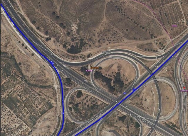 Herido en accidente de tráfico en la incorporación a la A-7 desde Juan de Borbón en Murcia - 1, Foto 1