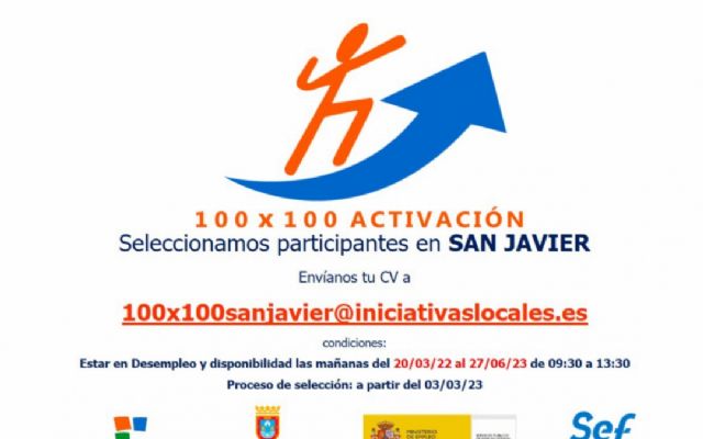 San Javier acoge un nuevo grupo del programa 100 X 100 Activación, de ayuda a la búsqueda de empleo - 1, Foto 1