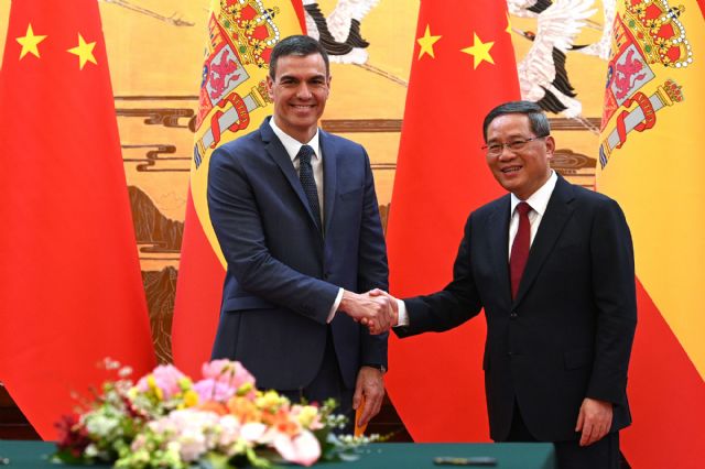 Pedro Sánchez se reúne en Pekín con el primer ministro chino, Li Qiang, y ambos países firman cuatro acuerdos de colaboración - 1, Foto 1