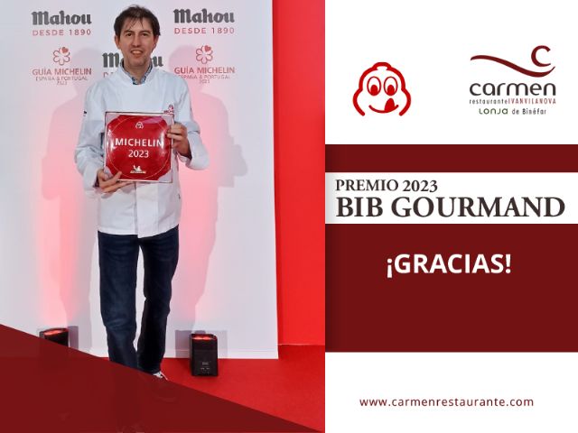 Restaurante Carmen revalida su galardón Bib Gourmand 2023 de la Guía Michelín - 1, Foto 1