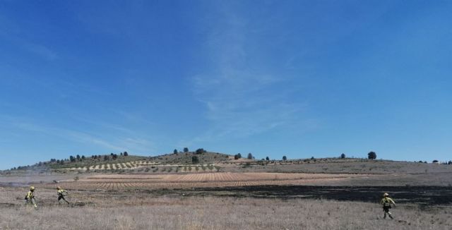 Incendio de herbazal bajo y pastizal en Yecla - 1, Foto 1