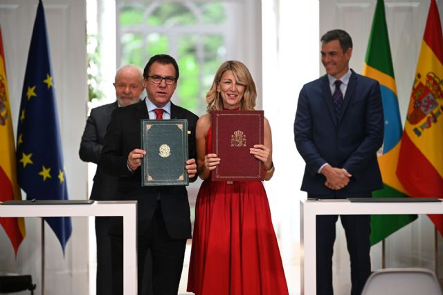 Yolanda Díaz firma un memorando de cooperación con su homólogo de Brasil - 1, Foto 1