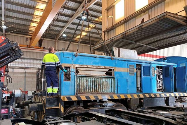 La Fundación del Patrimonio Ferroviario inicia la restauración de la locomotora militar norteamericana Baldwin 61268 - 1, Foto 1