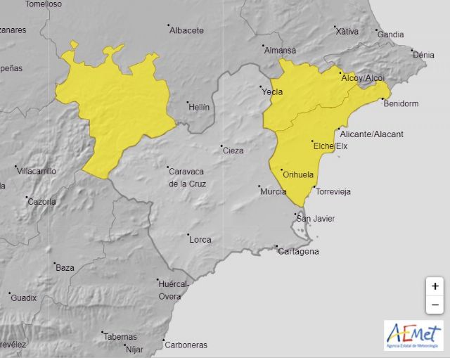 La Agencia Estatal de Meteorología cancela los avisos por fenómenos adversos en la Región de Murcia - 1, Foto 1