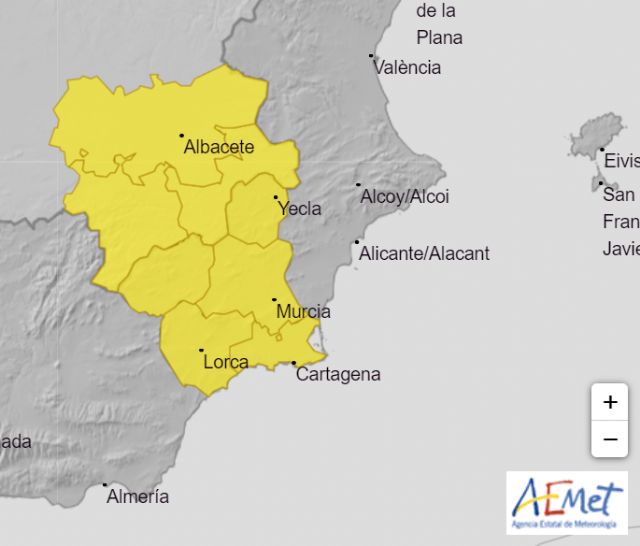 Nivel amarillo por tormentas para el día 31 de mayo en Murcia - 1, Foto 1