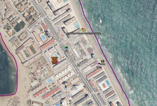 Fallece un bañista en la playa de Sirenas, Cartagena - 1, Foto 1