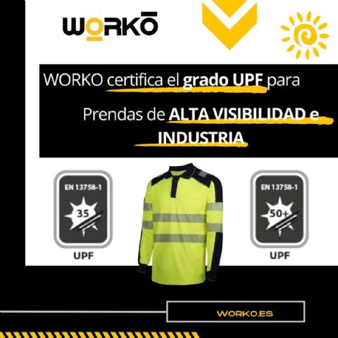 Worko acredita la protección UPF en prendas de Alta Visibilidad e Industria - 1, Foto 1