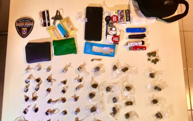 Policía Local de San Javier incauta 50 dosis de hachís - 1, Foto 1