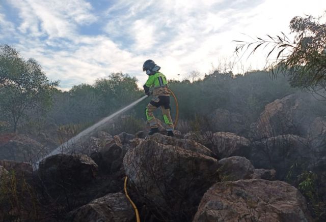 Incendio de arbustos en La Manga del Mar Menor, San Javier - 1, Foto 1