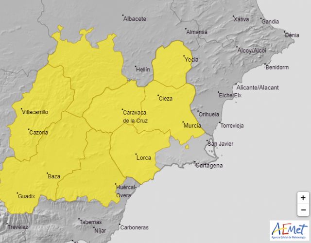 Meteorología emite aviso por lluvia (hasta 15 litros en una hora) y tormentas para esta tarde y noche - 1, Foto 1