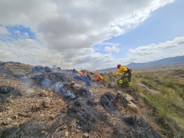 Conato de incendio forestal declarado en El Tolle (Abanilla) - 1, Foto 1
