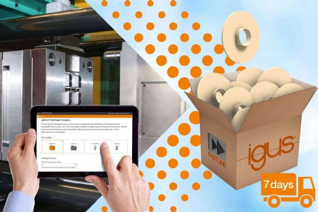 Disponer de cojinetes inyectados en tan solo 7 días con el servicio FastLine de igus - 1, Foto 1