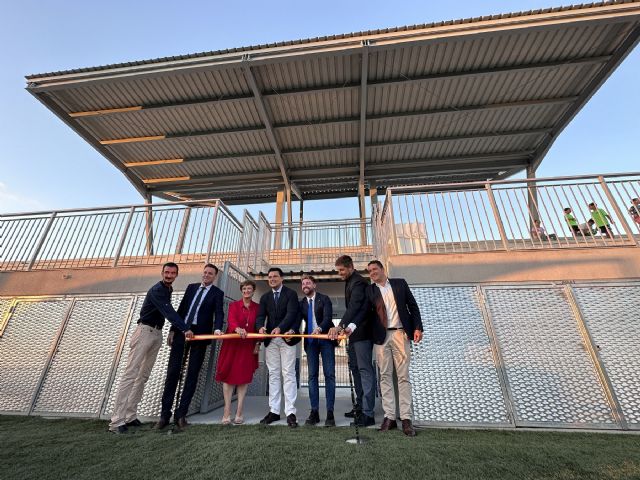 El campo de fútbol de Santiago de la Ribera amplía sus instalaciones con una grada para 400 personas, vestuarios y otros servicios - 1, Foto 1