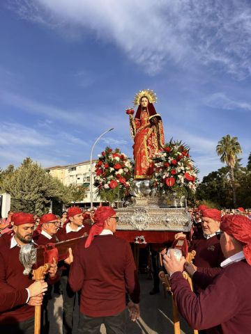 Ms de un millar de peregrinos de Totana llegan a Mrida acompaados por la imagen de Santa Eulalia - 19