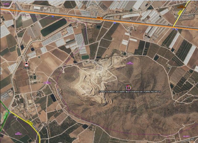 Servicios de emergencia rescatan a senderista en el Cabezo Gordo, Torre Pacheco - 1, Foto 1