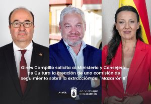 Ginés Campillo solicita al Ministerio y Consejería de Cultura la creación de una comisión de seguimiento sobre la extracción del Mazarrón II - 1, Foto 1