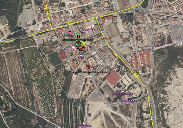 Rescatan a una persona herida de gravedad por inhalación de humo en Archena - 1, Foto 1