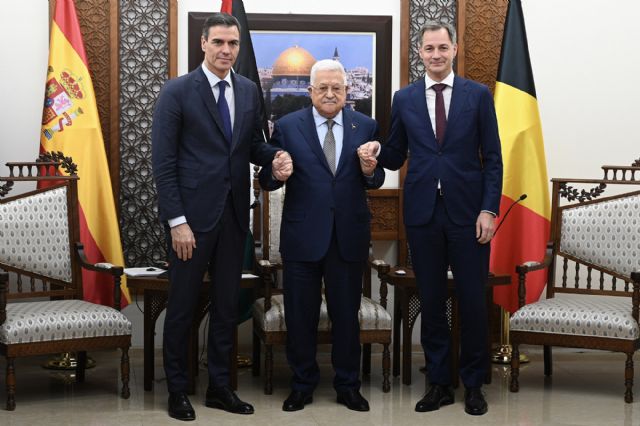 Pedro Sánchez se reúne con el presidente de la Autoridad Palestina - 1, Foto 1