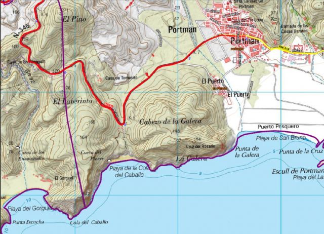 Bomberos rescatan y evacúan por mar a un joven herido al sufrir una caída en la playa de la Cola del Caballo, en La Unión - 1, Foto 1