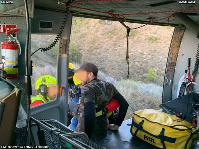 Rescatan a un senderista herido en Alhama de Murcia - 1, Foto 1