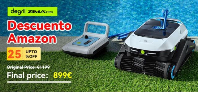 Primer robot limpiador de piscina inalámbrico ultrasónico Degrii Zima Pro: oferta de hasta el 25% de descuento - 1, Foto 1