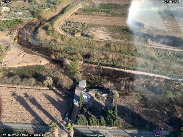 Controlado un incendio de cañas y matorral en Lorquí - 1, Foto 1