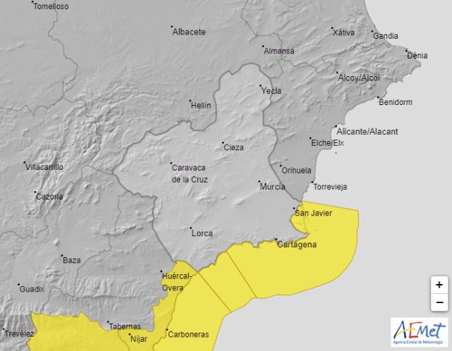 Meteorología emite aviso amarillo por fenómenos costeros previstos para mañana sábado - 1, Foto 1