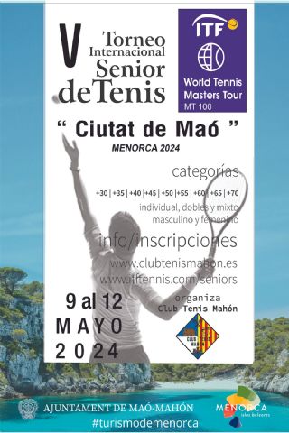 Maó se prepara para acoger la quinta edición del ITF Sénior Ciutat de Maó de tenis con jugadores de todo el mundo - 1, Foto 1