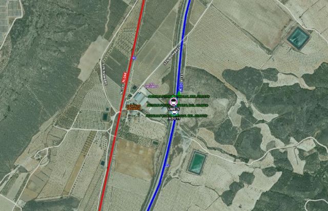 Cinco personas heridas en accidente de tráfico ocurrido en A-33, Jumilla - 1, Foto 1