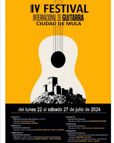 IV Festival y Concurso Internacional de Guitarra Ciudad de Mula 2024 - 1, Foto 1