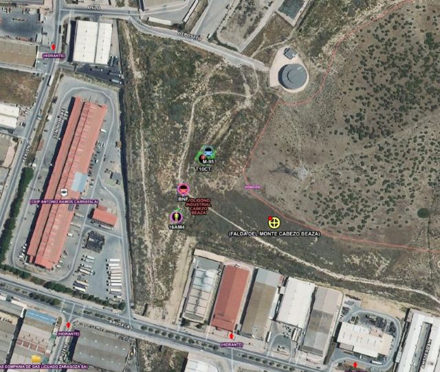 Conato de incendio forestal en la falda del monte Cabezo Beaza, en Cartagena - 1, Foto 1