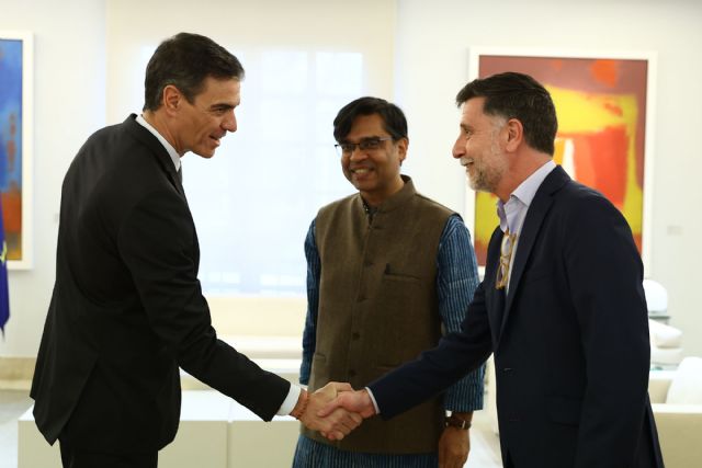 Pedro Sánchez se reúne con el director ejecutivo de Oxfam Internacional, Amitabh Behar - 1, Foto 1