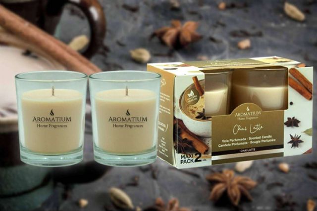 Calidez y aroma en cada rincón del hogar con la vela Chai Latte Aromatium - 1, Foto 1