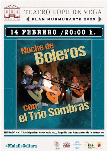 La concejalía de Cultura presenta Noche de Boleros con el Trío Sombras - 1, Foto 1
