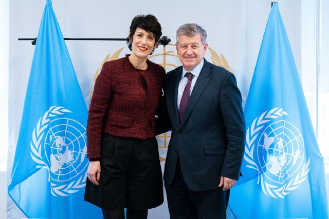 Saiz presenta a Guy Ryder, responsable de Políticas Sociales de la ONU, el Fondo de Impacto Social español, el cuarto en el mundo - 1, Foto 1