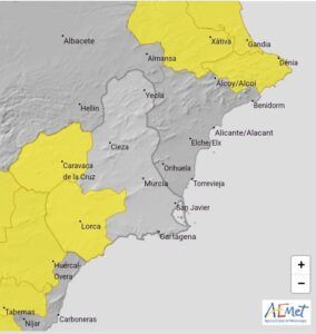 La Agencia Estatal de Meteorología actualiza los fenómenos meteorológicos adversos de nivel amarillo por lluvias - 1, Foto 1